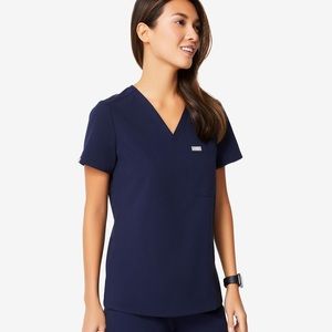 Figs Medium Navy Catarina One Pocket Scrub Top